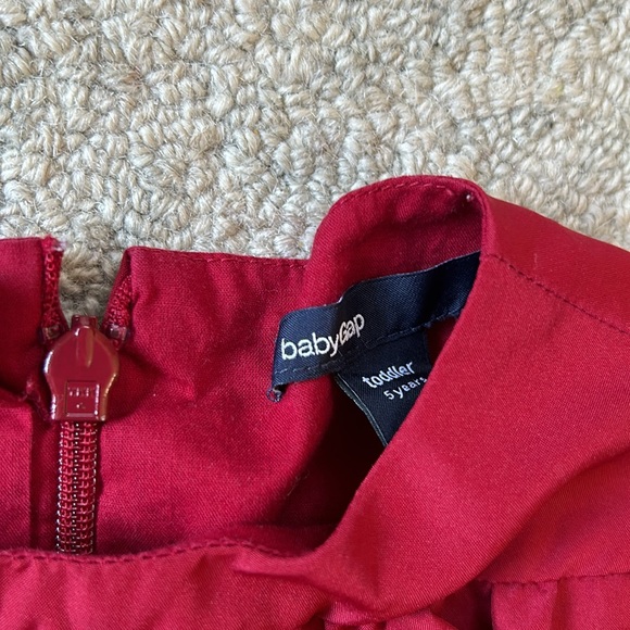 Toddler GAP Red Christmas Dress Size 5 - Picture 2 of 4